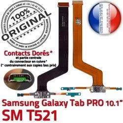 MicroUSB C de OFFICIELLE TAB Nappe Qualité Charge T521 Micro PRO Doré Galaxy Chargeur Connecteur Contact Réparation SM-T521 SM Samsung USB ORIGINAL