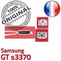 Samsung GT s3370 C Prise Flex ORIGINAL USB Dorés Portable souder à Pins Chargeur charge de Micro Dock Connector Connecteur