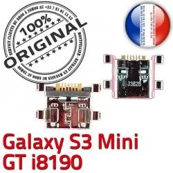 i8190 Mini Min Dorés à Pins Flex Galaxy Chargeur charge Dock Connector Micro ORIGINAL Samsung USB de Prise S3 C Connecteur GT souder