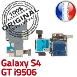 Memoire ORIGINAL Dorés Carte S SIM S4 Reader GT-i9506 Nappe Micro-SD Samsung Contacts Lecteur Connecteur Galaxy i9506 Qualité GT Connector