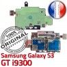 Samsung Galaxy S3 GT i9300 S Lecteur SIM Micro-SD ORIGINAL Nappe Qualité Carte Memoire Dorés Reader Connecteur Connector Contacts