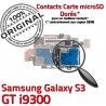 Samsung Galaxy S3 GT i9300 S Dorés Connector Qualité Reader SIM Micro-SD Contacts ORIGINAL Nappe Memoire Connecteur Lecteur Carte
