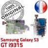 Samsung Galaxy S3 GT i9315 S Memoire Dorés Micro-SD Carte Connecteur Connector Nappe Qualité Contacts SIM ORIGINAL Reader Lecteur