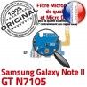 Samsung Galaxy NOTE2 GT N7105 C RESEAU Connecteur Charge Microphone Chargeur ORIGINAL Prise Qualité OFFICIELLE MicroUSB Nappe Antenne