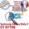 Samsung Galaxy NOTE2 GT N7105 C OFFICIELLE RESEAU Charge Prise Antenne ORIGINAL Nappe MicroUSB Connecteur Qualité Microphone Chargeur