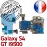 Samsung Galaxy S4 GT i9500 S Memoire Nappe Qualité SIM Lecteur ORIGINAL Micro-SD Contacts Connecteur Reader Connector Dorés Carte