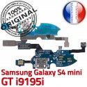 Samsung Galaxy S4 Min GTi9195i C Chargeur Antenne Nappe Qualité MicroUSB 4 Microphone RESEAU Charge Connecteur ORIGINAL Prise OFFICIELLE i9195i S