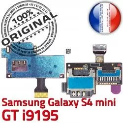 Samsung S4 Nappe S Read Lecteur Contact Connector Carte i9195 Connecteur ORIGINAL Doré GT Min Micro-SD SIM Qualité Galaxy Memoire Mini