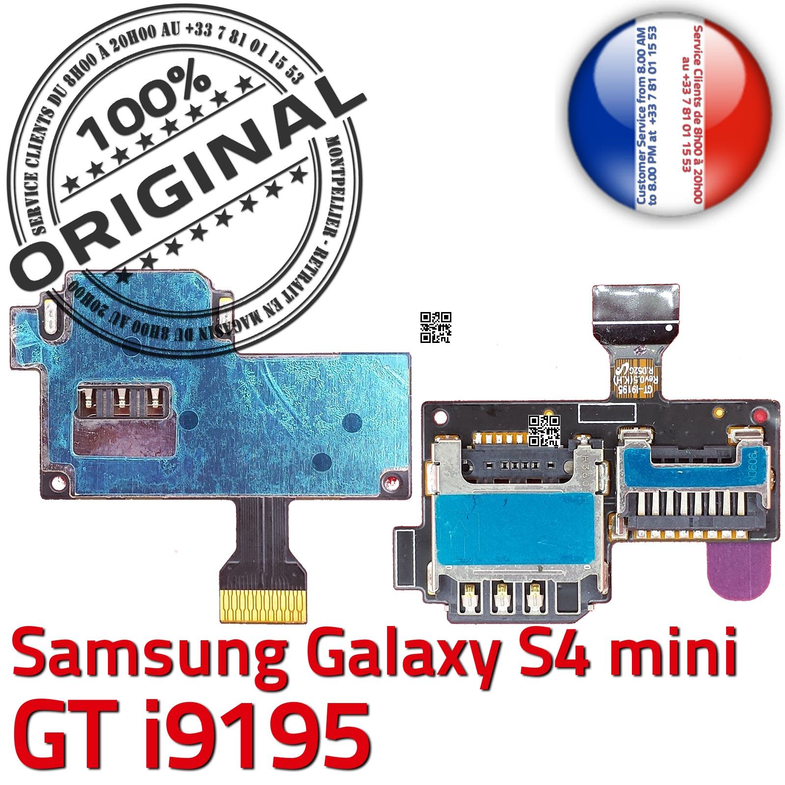 ORIGINAL Samsung Galaxy S4 GT i9515 Lecteur Carte Memoire SIM