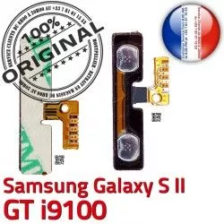 Son Contacts SLOT Connector Nappe Switch Connecteur S souder Dorés i9100 V Bouton Samsung OR Circuit Galaxy ORIGINAL à Pins S2 Volume GT 2