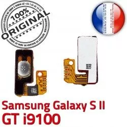 Arrêt Dorés SLOT Connector Nappe Samsung S OR Bouton 2 Switch GT Connecteur Galaxy ORIGINAL Pins à P S2 souder Marche i9100 Contacts Circuit