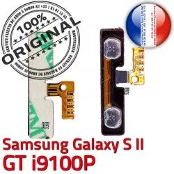 S SLOT i9100P 2 Nappe Samsung S2 Connecteur Circuit Contacts Galaxy Son souder Switch OR ORIGINAL Pins Bouton GT Dorés Connector à V Volume