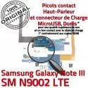 Samsung Galaxy NOTE3 SM N9002 C Nappe Charge MicroUSB RESEAU LTE Qualité Connecteur Chargeur Microphone OFFICIELLE ORIGINAL Antenne