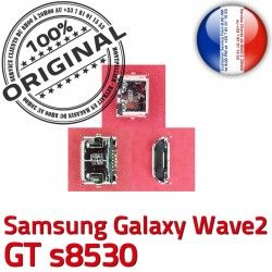 à Prise Flex Connecteur s8530 de Galaxy Connector GT Samsung Chargeur charge Wave2 souder Pins USB Dorés ORIGINAL Micro C Dock