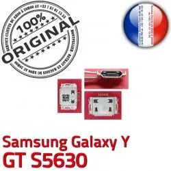 GT Prise à Micro Connector Dorés Flex de s5630 Pins souder USB Galaxy ORIGINAL Connecteur C Y Samsung Dock charge Chargeur