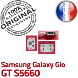 Flex GT charge C souder s5660 Galaxy de Prise à Connecteur Samsung USB Micro Dorés Gio Dock ORIGINAL Pins Chargeur Connector