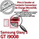 Samsung Galaxy S GT i9008 C Connector Chargeur Connecteur souder USB Micro Dock Dorés Prise de à ORIGINAL Pins Flex charge