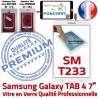 Samsung Galaxy SM-T233NZWAXEF B PREMIUM Tactile Adhésif LCD Supérieure Assemblée SM-T233 Vitre NZWAXEF TAB4 Ecran Qualité Blanche Prémonté Verre