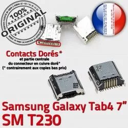 Galaxy à Dorés Chargeur Connector Pins Prise Connecteur ORIGINAL Samsung Dock SM TAB de Tab USB inch souder 4 7 Micro charge T230