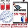Samsung Galaxy TAB E SM-T565 G TAB-E Adhésif Titanium T565 Grise Gris Ecran Tactile PREMIUM Qualité Limitée Verre Vitre SM Assemblée Série 9.6