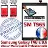 Samsung Galaxy TAB E SM-T565 N Ecran Metal Vitre Adhésif Noir Qualité Metallic Verre PREMIUM Tactile 9.6 Assemblée T565 SM Noire TAB-E Prémonté