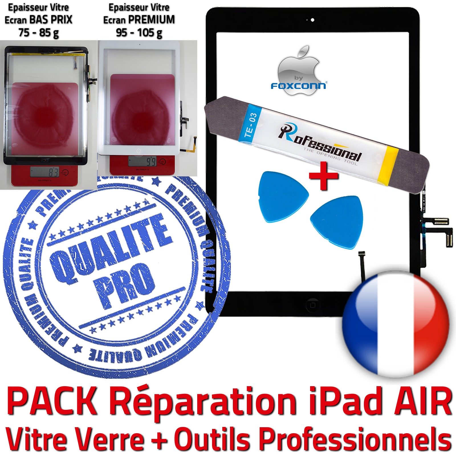 PACK de réparation Apple iPad AIR 1 Retina Cinquième Génération