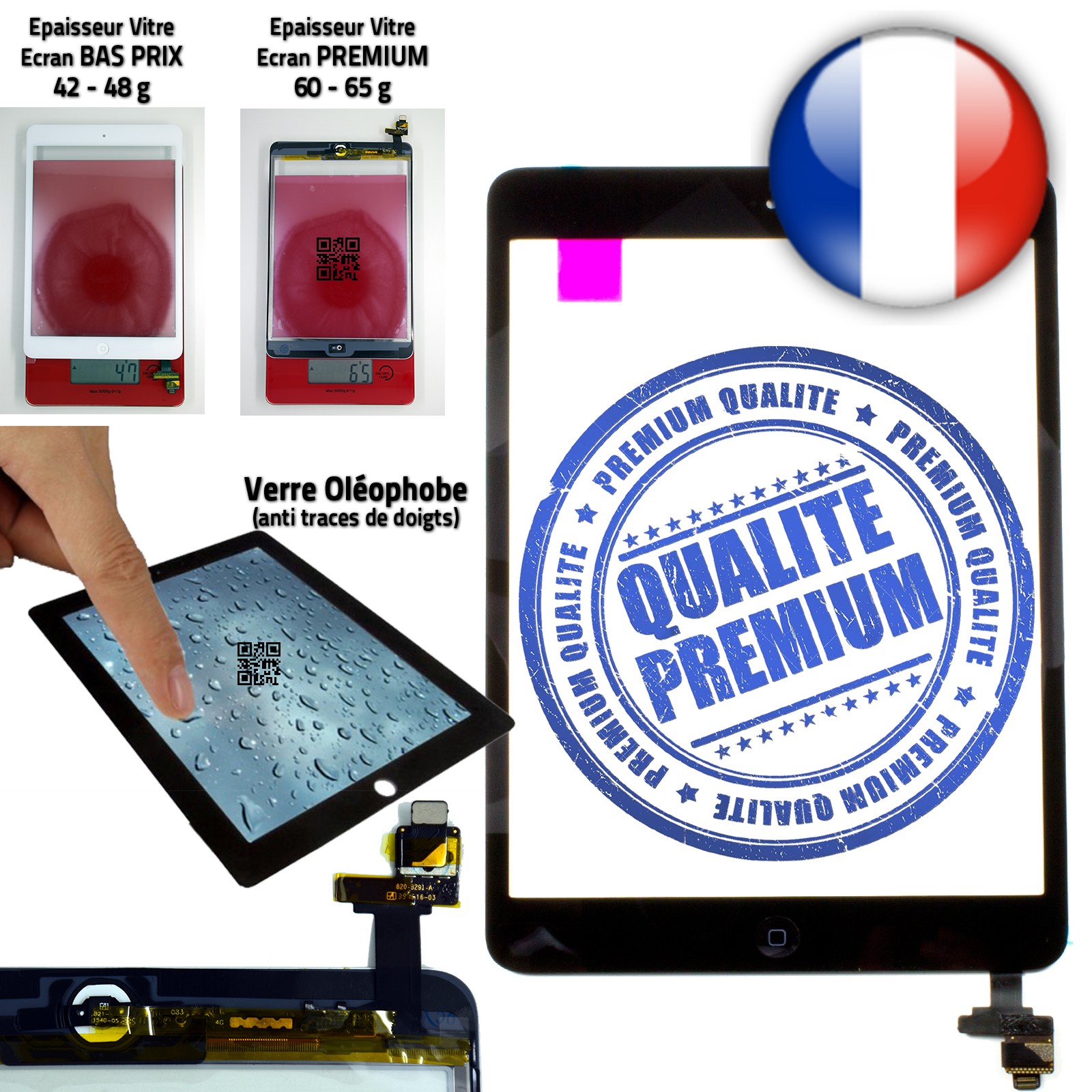 Vitres en Verre PREMIUM Apple iPad Mini 1 Retina 7.9 inch 